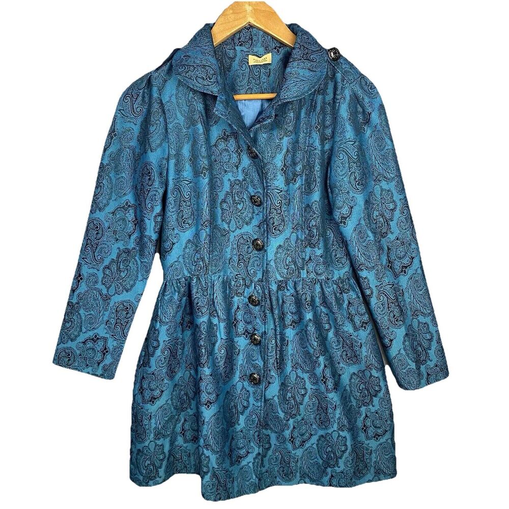 Anthropologie Piko 1988 Retro Tapestry Coat Regencycore‎ Victorian Preppy Medium